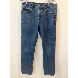 Harley Davidson Mens Tapered Medium Wash Tapered Biker Jean GUC | Size 38x34